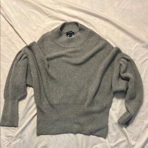 Express Women's Dollman Sweater with ruffled/puff sleeves